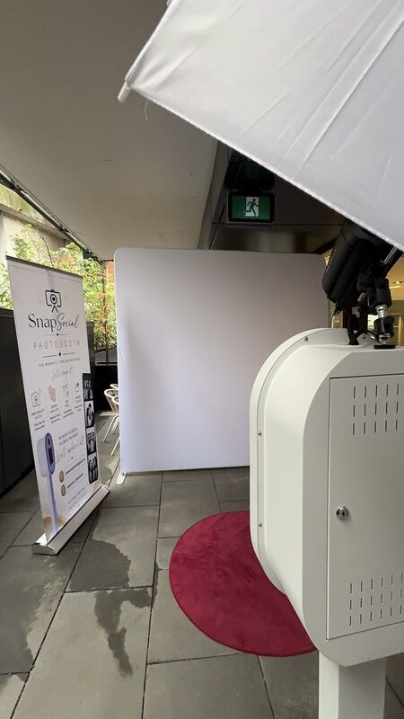 Our premium open-air booth, ready for guests